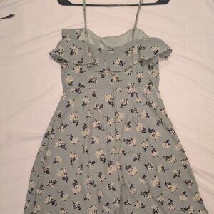 Trixxi light green floral romper, midi length, medium